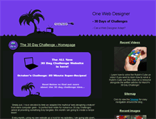 Tablet Screenshot of 30daychallenges.linedotwebdesign.co.uk